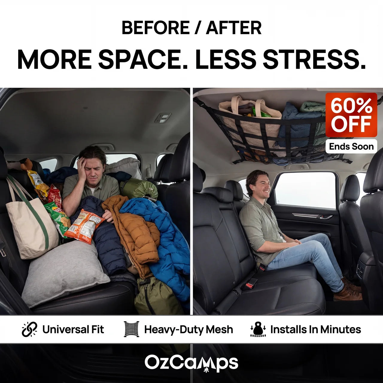 Ultimate Car Overhead Cargo Net