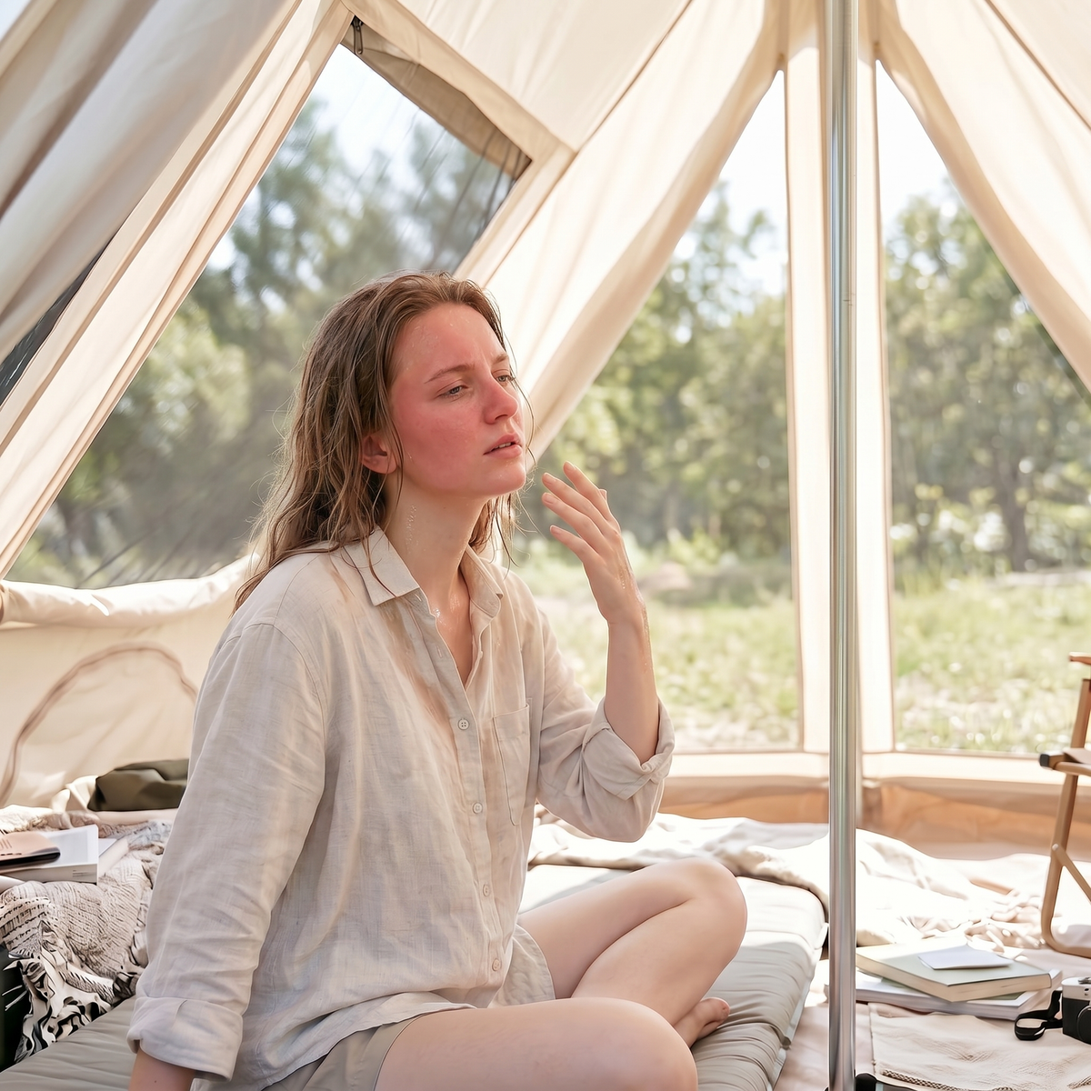 Hot, stuffy tent